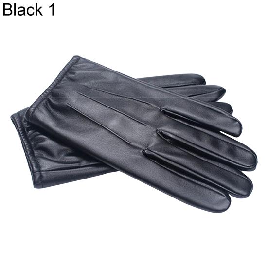 1 Pair Men Gloves Faux Leather Plush Full Fingers Touch Screen Winter Mittens for Outdoor 1 чорний
1 Pair Men Gloves Faux Leather Plush Full Fingers Touch Screen Winter Mittens for Outdoor 1 чорний