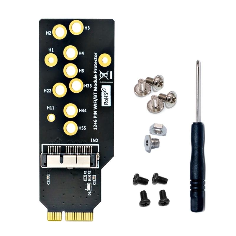 WiFi Module 12+6 Pin Adapter Wifi Card Replacement for CM94360CD CM94331CD CM94360CS CM94360CS2 CM943224PCIEBT2
WiFi Module 12+6 Pin Adapter Wifi Card Replacement for CM94360CD CM94331CD CM94360CS CM94360CS2 CM943224PCIEBT2