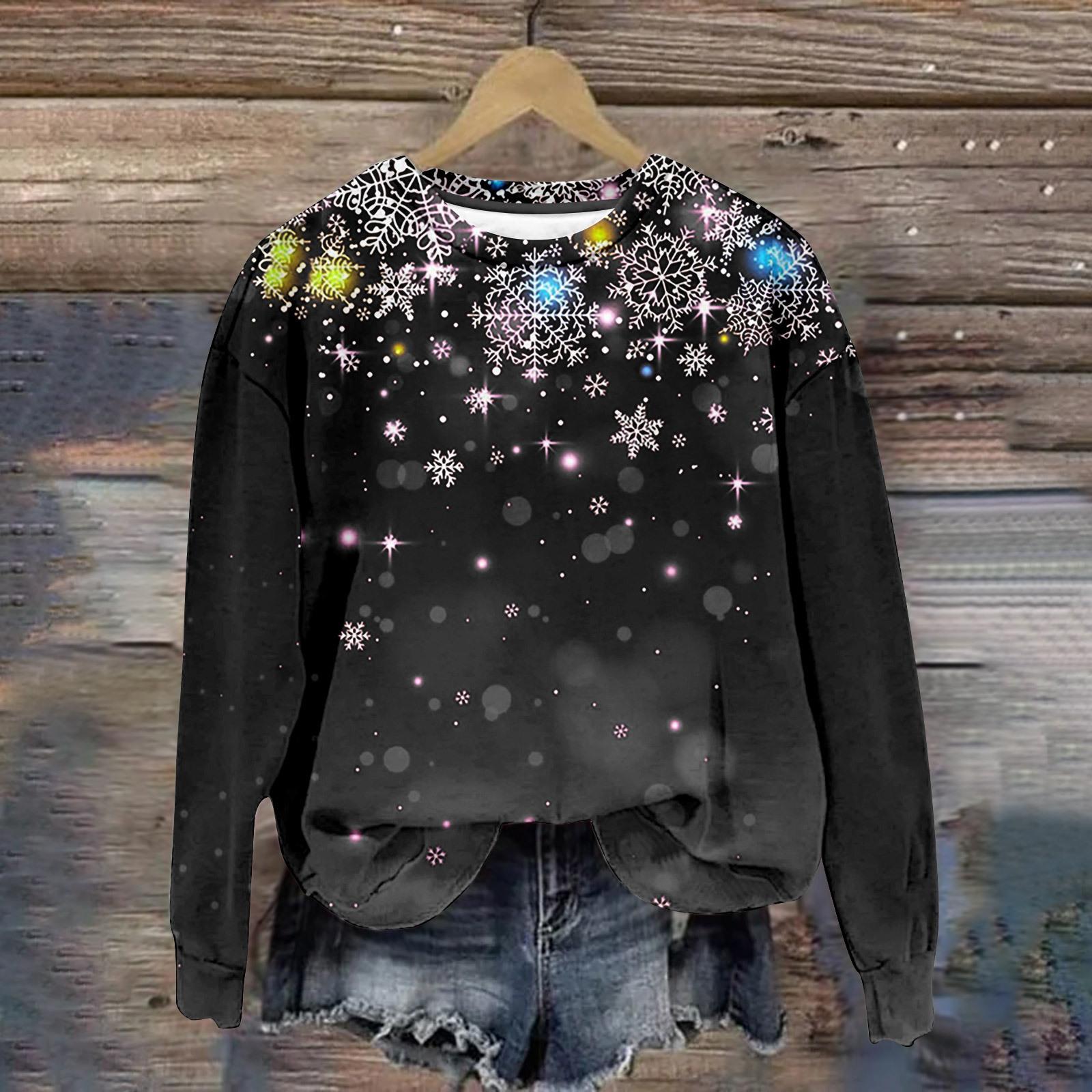 3D-принт с рождественским узором Футболка Топы Женские рождественские свитшоты с длинным рукавом O-образным вырезом Harajuku Streetwear Повседневные пуловеры Футболки S
3D-принт с рождественским узором Футболка Топы Женские рождественские свитшоты с длинным рукавом O-образным вырезом Harajuku Streetwear Повседневные пуловеры Футболки S