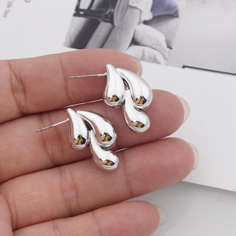 Three-layers Teardrops Small Stud Earrings for Women Gold Color Copper Color Metal Water Drop Stylish Cool Stuff brincos
Three-layers Teardrops Small Stud Earrings for Women Gold Color Copper Color Metal Water Drop Stylish Cool Stuff brincos