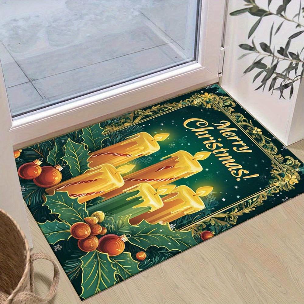 1pc Christmas Themed Rug, Christmas Candles Print, Bedside Carpet, Non slip Laundry Room Mat, Machine Washable Water Absorbing Entrance Door 60cm by 90cm
1pc Christmas Themed Rug, Christmas Candles Print, Bedside Carpet, Non slip Laundry Room Mat, Machine Washable Water Absorbing Entrance Door 60cm by 90cm