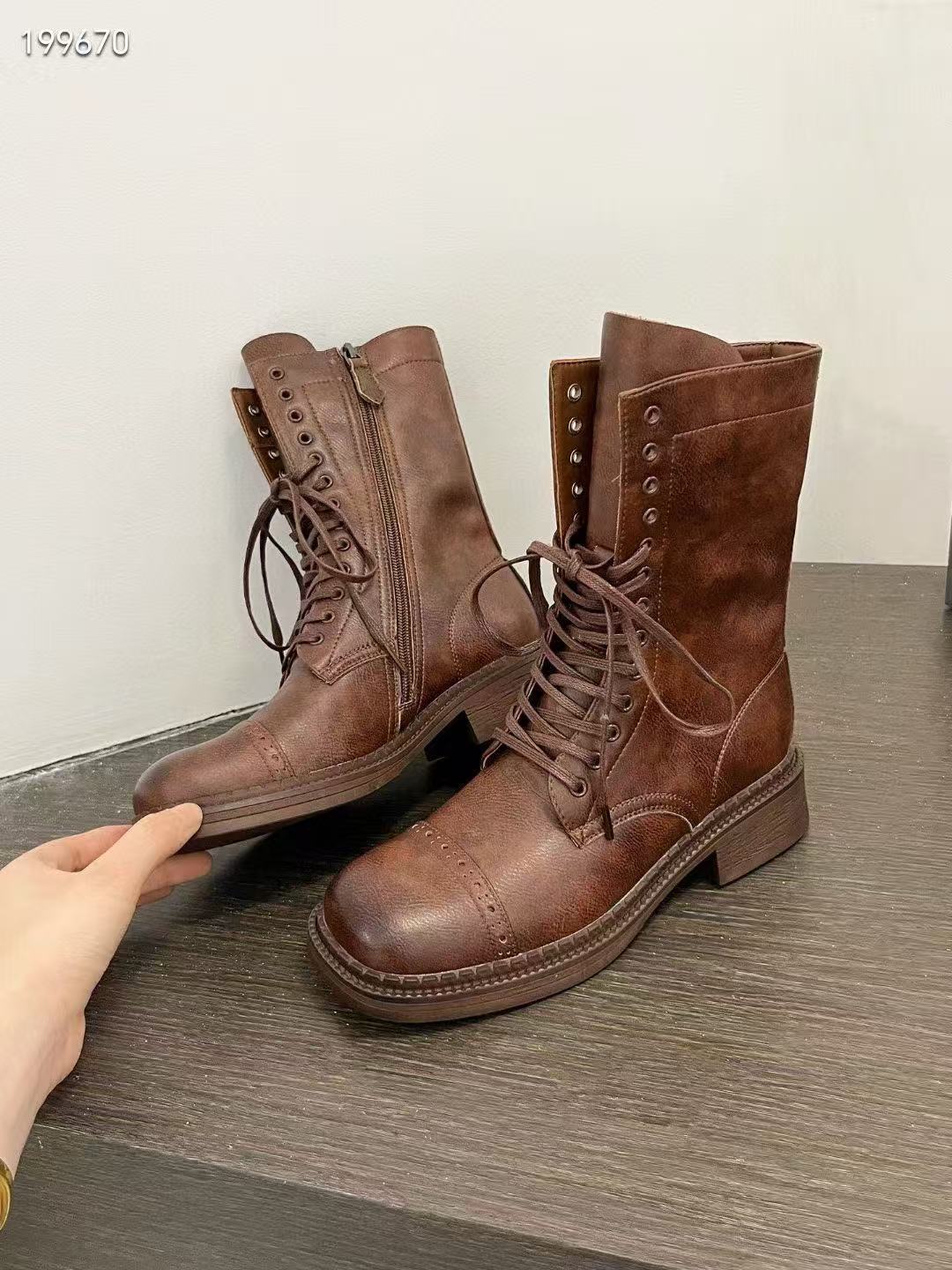 Винтажные ботинки женские ковбойские на шнуровке ботинки Мартина с ремнем и боковой молнией ботинки рыцаря 0122 40 светло-коричневого
Винтажные ботинки женские ковбойские на шнуровке ботинки Мартина с ремнем и боковой молнией ботинки рыцаря 0122 40 светло-коричневого