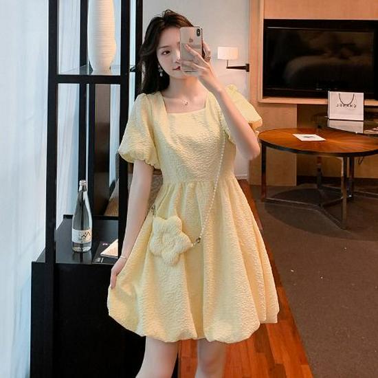Plus Size Women s Square Neck Princess Dress - Waist-Cinching, Tummy-Concealing A-Line Fluffy Skirt M (96-105 jin)
Plus Size Women s Square Neck Princess Dress - Waist-Cinching, Tummy-Concealing A-Line Fluffy Skirt M (96-105 jin)