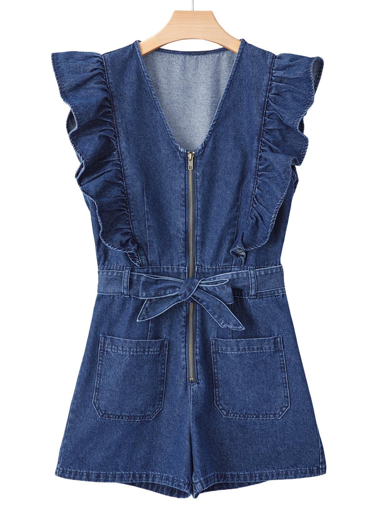 Шийинг Повседневный комбинезон с эластичной талией для отпуска, с молнией и рукавами «лепесток лотоса» Large синий
Шийинг Повседневный комбинезон с эластичной талией для отпуска, с молнией и рукавами «лепесток лотоса» Large синий