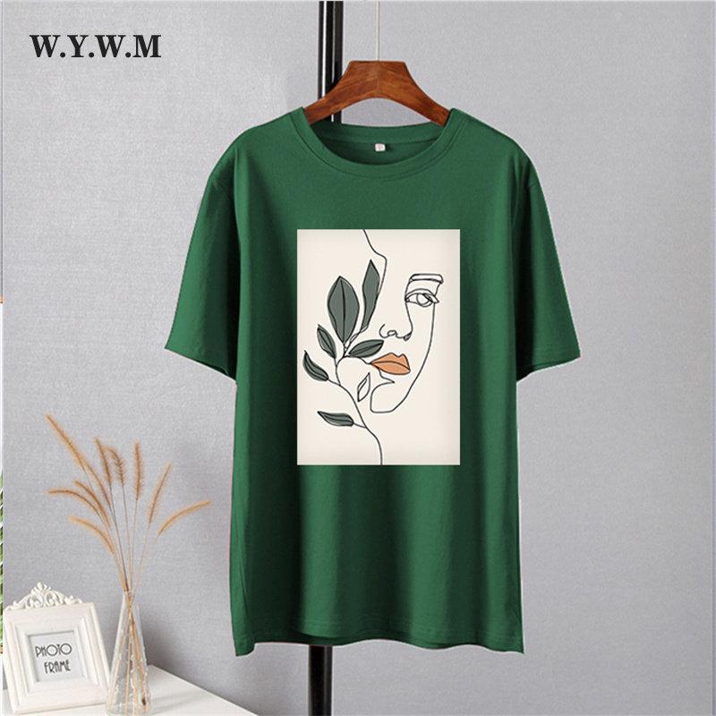 WYWM летняя повседневная женская футболка, простые винтажные футболки с принтом персонажей, большие футболки с круглым вырезом, женские топы с короткими рукавами
WYWM летняя повседневная женская футболка, простые винтажные футболки с принтом персонажей, большие футболки с круглым вырезом, женские топы с короткими рукавами