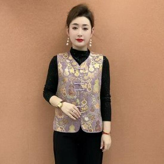 Spring 2026 Elegant Chinese National Style Women s Vest with Jacquard Embroidery L хакі
Spring 2026 Elegant Chinese National Style Women s Vest with Jacquard Embroidery L хакі