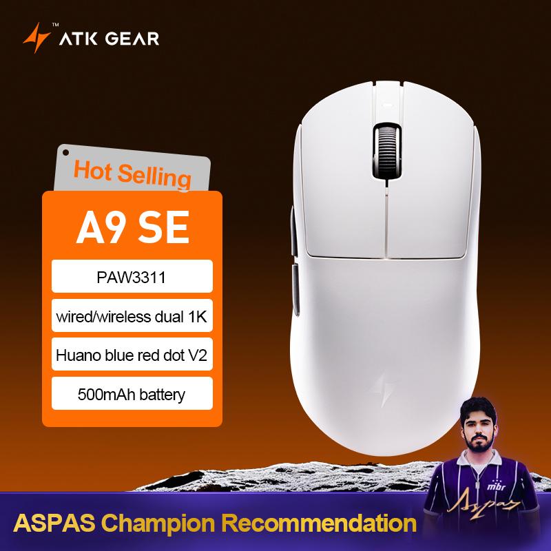 ATK Dragonfly A9 Ultra Wireless Gaming Mouse PAW3950 Ultra Lightweight Tri-mode Ergonomic E-sports Gamer FPS Mice A9 SE Plus
ATK Dragonfly A9 Ultra Wireless Gaming Mouse PAW3950 Ultra Lightweight Tri-mode Ergonomic E-sports Gamer FPS Mice A9 SE Plus