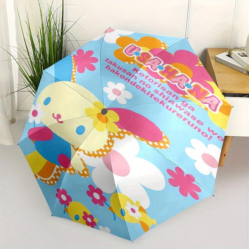 Usahana,Sanrio Automatic Folding Umbrella Simple 8 Rib Design, Bright Cartoon Pattern, Durable Iron Frame, Suitable For Travel, Outdoor, Bea
Usahana,Sanrio Automatic Folding Umbrella Simple 8 Rib Design, Bright Cartoon Pattern, Durable Iron Frame, Suitable For Travel, Outdoor, Bea