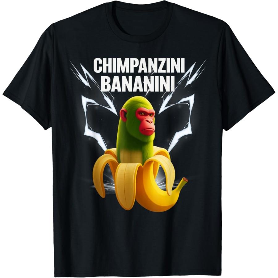 Shimpanzini Bananini Italian Brainrot Chimpanzee and Banana T-Shirt(2) XXXXXL чорний
Shimpanzini Bananini Italian Brainrot Chimpanzee and Banana T-Shirt(2) XXXXXL чорний