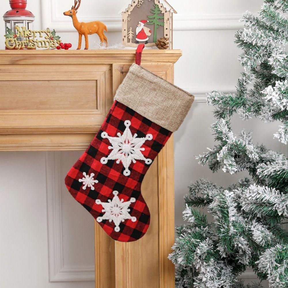 Hanging Christmas Gift Sock Snowflake Gift Bag Candy Bag Christmas Stocking Christmas Decor Style A
Hanging Christmas Gift Sock Snowflake Gift Bag Candy Bag Christmas Stocking Christmas Decor Style A