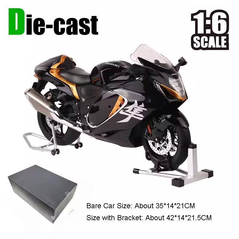 Scale 1:6 SUZUKI HAYABUSA Motorcycle Model Toy Shock Absorption Moveable Tripod Sprayable Motorbikes Boys Hobby Models Toys чорний
Scale 1:6 SUZUKI HAYABUSA Motorcycle Model Toy Shock Absorption Moveable Tripod Sprayable Motorbikes Boys Hobby Models Toys чорний