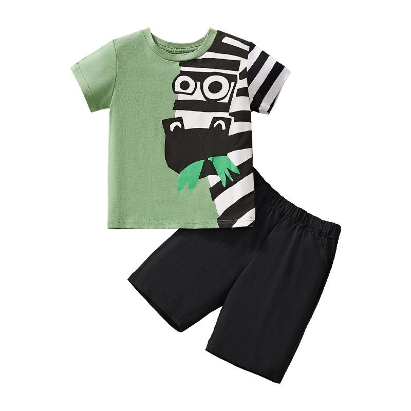 Summer New Children S Suit Trend Pattern Printing Middle And Small Children Short-Sleeved T-Shirt Two-Piece Set 90cm(3Y)
Summer New Children S Suit Trend Pattern Printing Middle And Small Children Short-Sleeved T-Shirt Two-Piece Set 90cm(3Y)