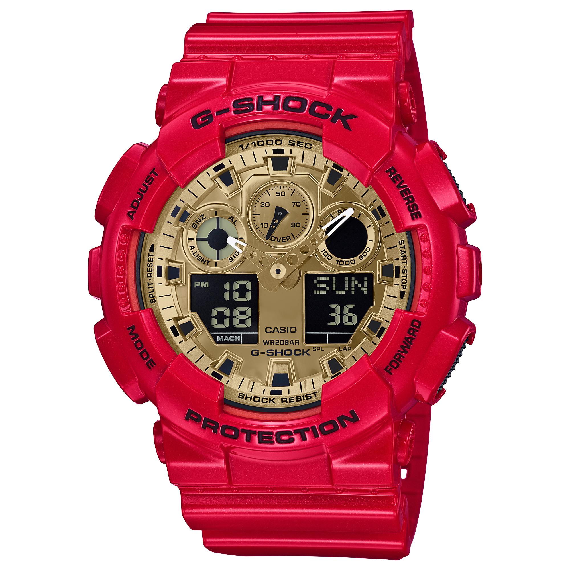 Casio G-SHOCK Men s Resin 200M Water Resistant Digital Shock Resistant Quartz Watch GA-100CX-4A красный
Casio G-SHOCK Men s Resin 200M Water Resistant Digital Shock Resistant Quartz Watch GA-100CX-4A красный