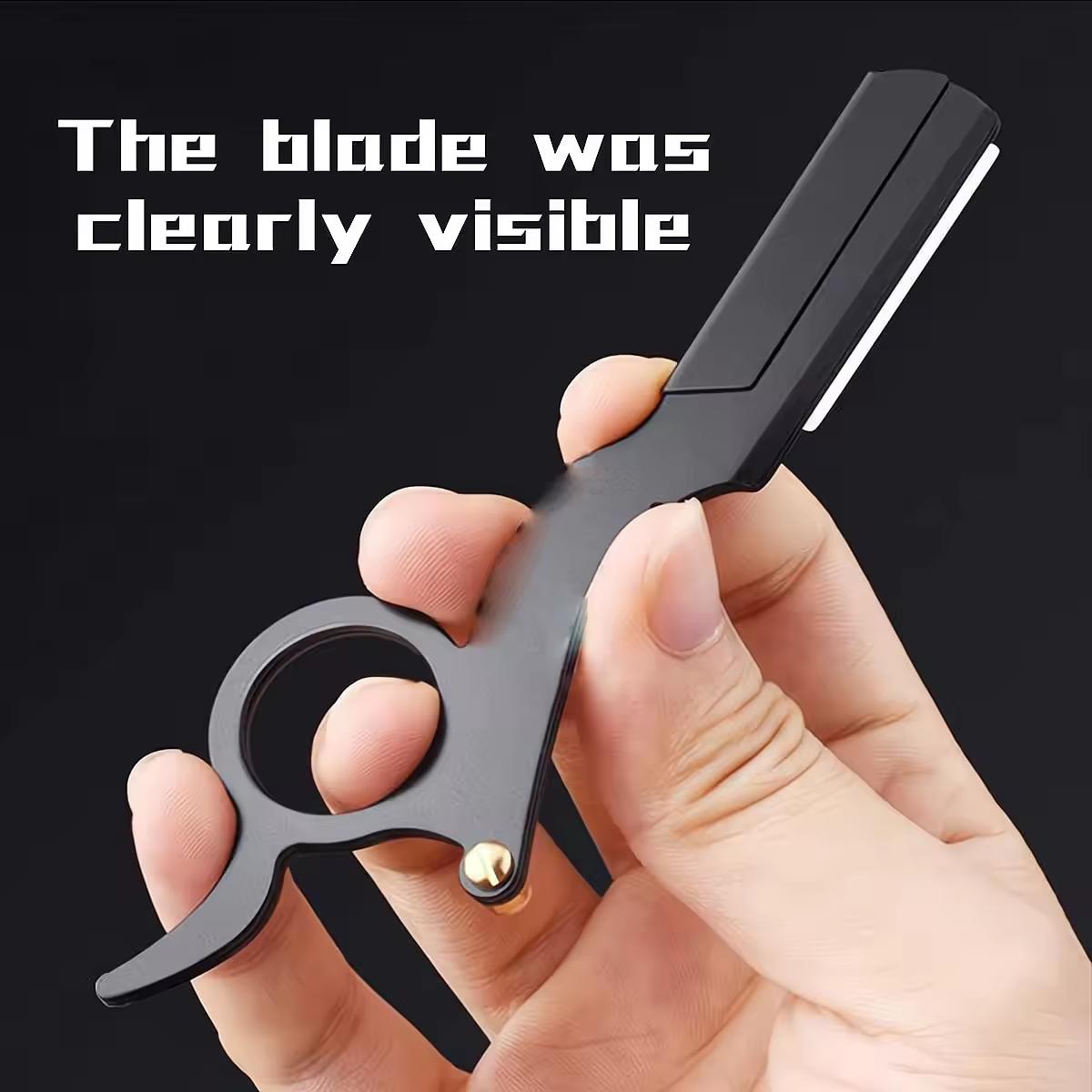 1+10шт лезо нержавіюча сталь класична бритва для великого пальця дволезова перукарська балаяж формування брів перукарська підставка black
1+10шт лезо нержавіюча сталь класична бритва для великого пальця дволезова перукарська балаяж формування брів перукарська підставка black