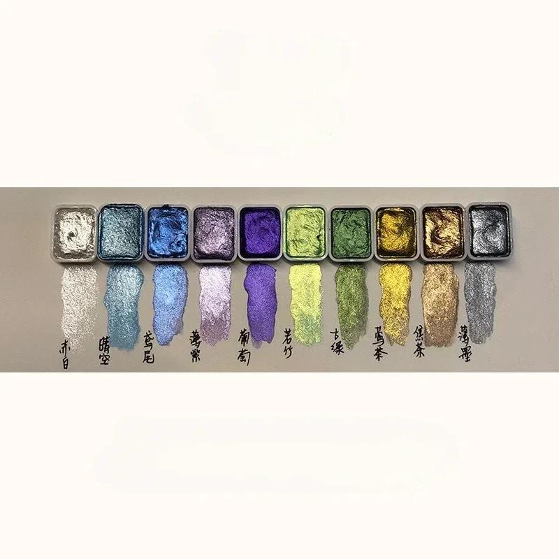 20 Color 1ml Solid Watercolor Pigment Set Gold and Silver Powder Mineral Pearl Pigment Art Watercolor Painting Nail Decoration
20 Color 1ml Solid Watercolor Pigment Set Gold and Silver Powder Mineral Pearl Pigment Art Watercolor Painting Nail Decoration