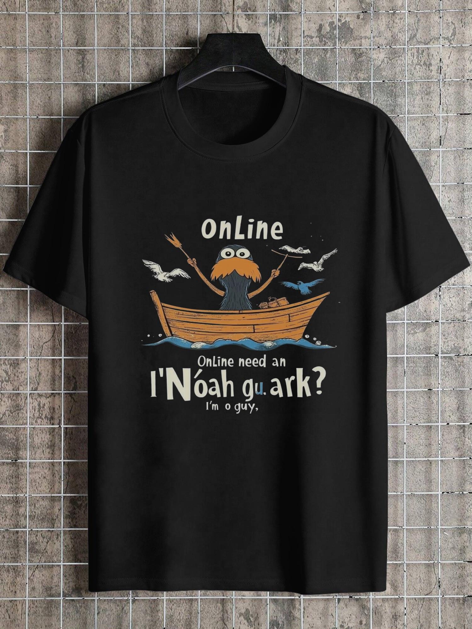1pc Humorous Noah s Ark Graphic T-shirt - 180g Cotton Crew Neck Short Sleeve Tee with Online Need a Noah Print XXXXL
1pc Humorous Noah s Ark Graphic T-shirt - 180g Cotton Crew Neck Short Sleeve Tee with Online Need a Noah Print XXXXL