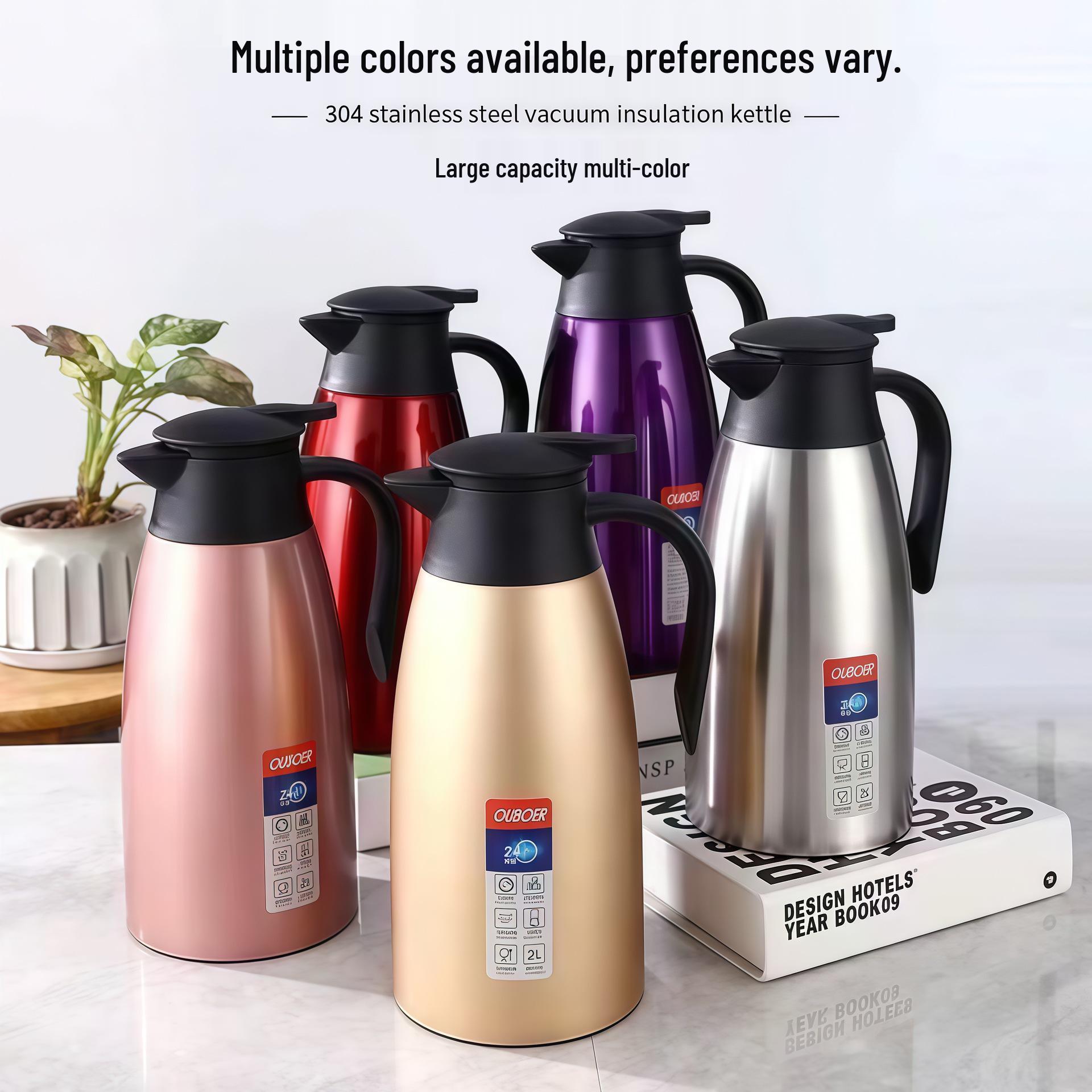2L Insulated Stainless Steel Coffee Kettle: Large Capacity Vacuum Hot Water Pot for Home SUS201 - 4h Long-lasting Insulation
2L Insulated Stainless Steel Coffee Kettle: Large Capacity Vacuum Hot Water Pot for Home SUS201 - 4h Long-lasting Insulation