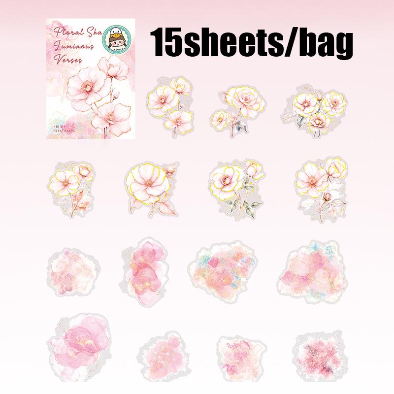Mr.Paper Flower and Shadow Series Halo Stamping Stickers DIY handbook decorative stickers student supplies stickers aesthetic
Mr.Paper Flower and Shadow Series Halo Stamping Stickers DIY handbook decorative stickers student supplies stickers aesthetic