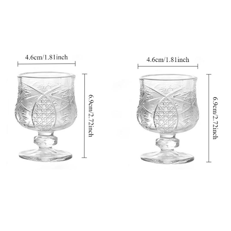 2pcs Creative Carved Small Sweet Wines Glasses Retro Relief Pattern Wine Glass High End Mini Cocktail Glass Bar Wine Utensils 2pcs
2pcs Creative Carved Small Sweet Wines Glasses Retro Relief Pattern Wine Glass High End Mini Cocktail Glass Bar Wine Utensils 2pcs