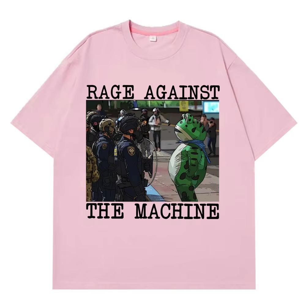Portland Frog Protest Meme Frog Viral Meme Tshirt Unisexs Women 100 Cotton Hiphop Tshirts Shortsleeved Casual Loose Tshirts 4XL
Portland Frog Protest Meme Frog Viral Meme Tshirt Unisexs Women 100 Cotton Hiphop Tshirts Shortsleeved Casual Loose Tshirts 4XL