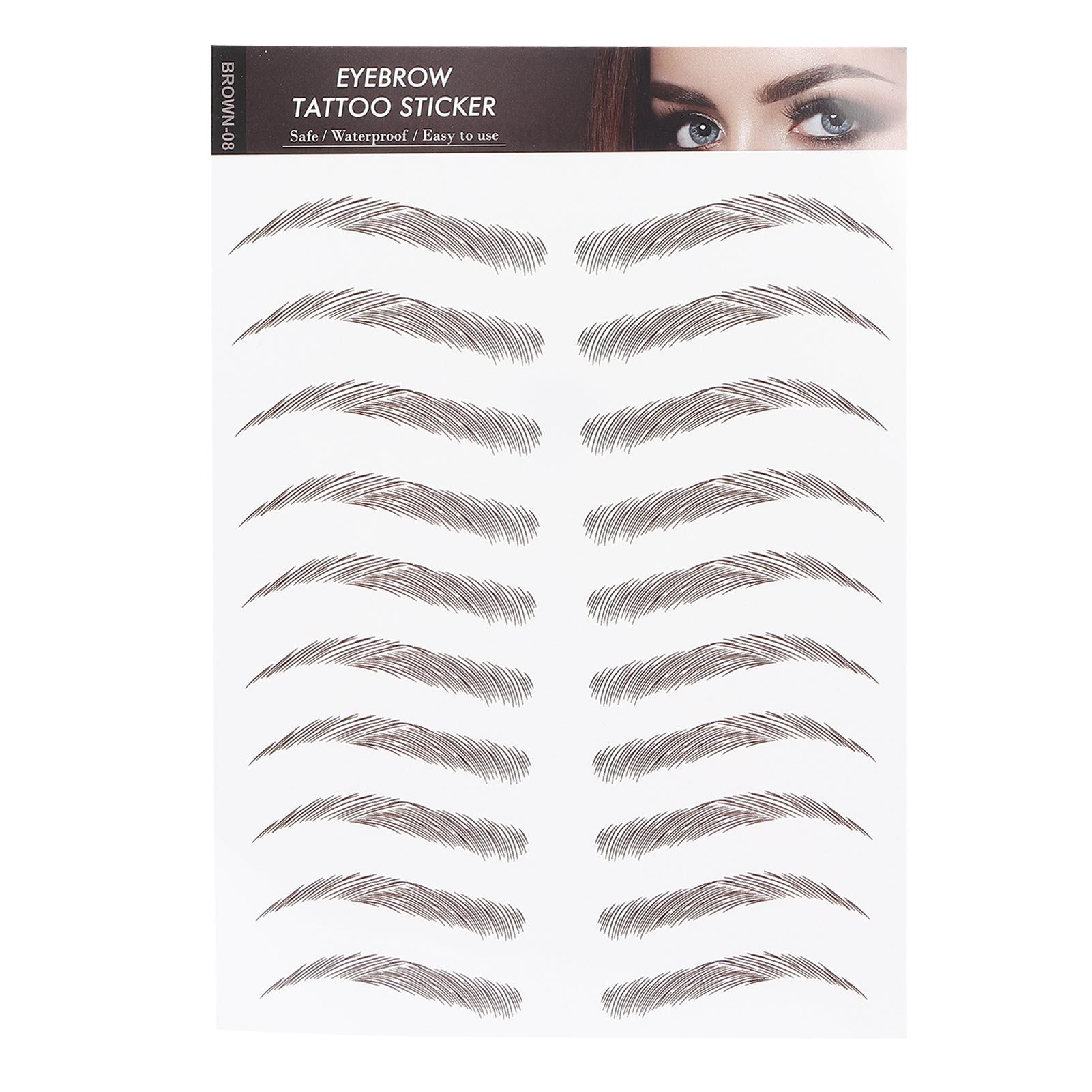 Professional Waterproof Eyebrow Tattoo Sticker Eyebrow Transfer Sticker for WomenBROWN-08
Professional Waterproof Eyebrow Tattoo Sticker Eyebrow Transfer Sticker for WomenBROWN-08