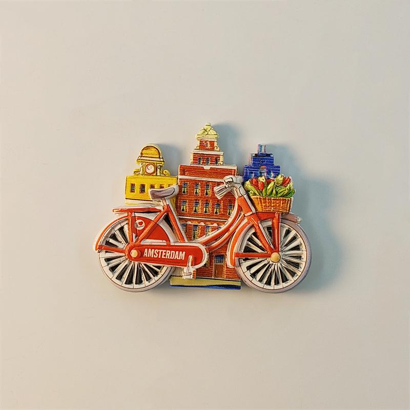 Holland Amsterdam Rainbow Street View bicycle 3D Stereoscopic Tourism souvenirs Resin painting Refrigerator magnets
Holland Amsterdam Rainbow Street View bicycle 3D Stereoscopic Tourism souvenirs Resin painting Refrigerator magnets