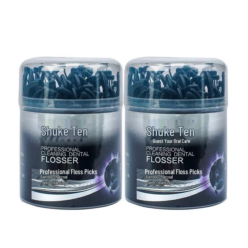 Saky Bamboo Charcoal Flat Dental Floss Sticks (200 Count)
Saky Bamboo Charcoal Flat Dental Floss Sticks (200 Count)