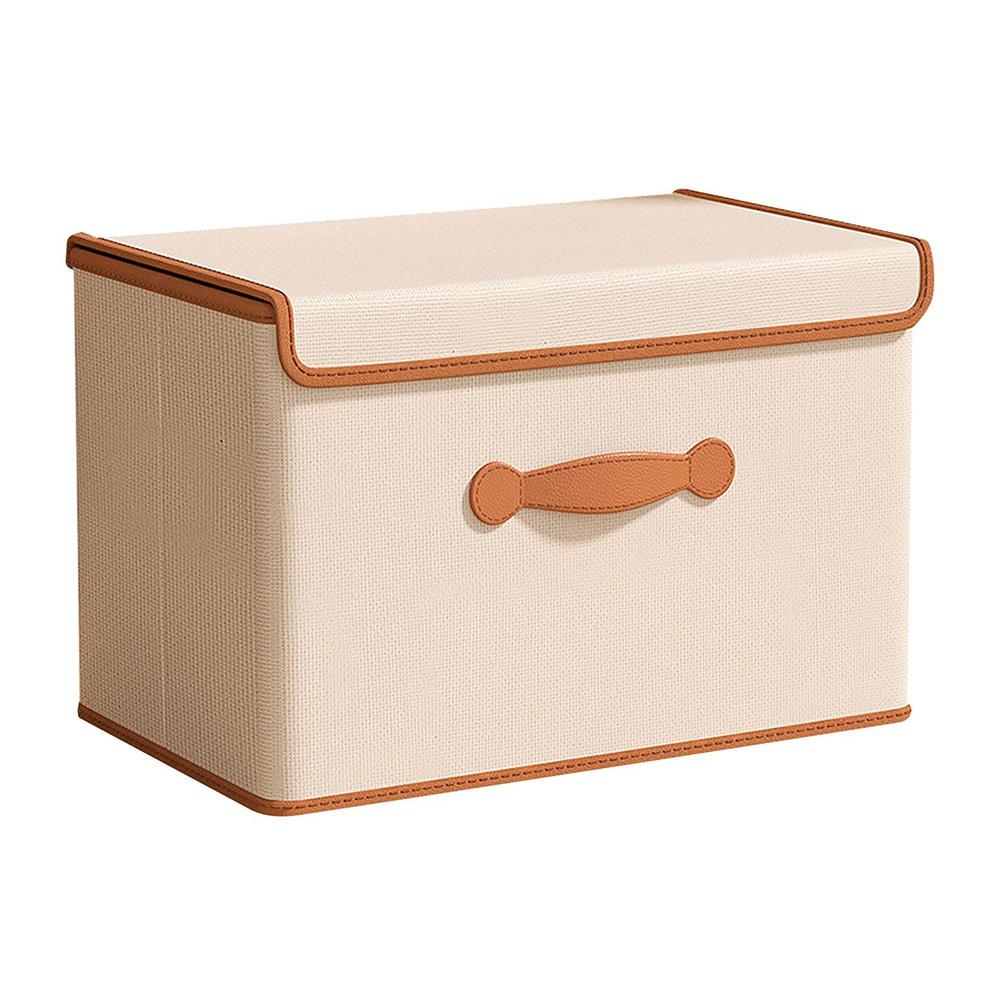 37 x 25 x 25cm Folding Storage Box with Lid Non-Woven Fabric Clothes Organizer, Beige A
37 x 25 x 25cm Folding Storage Box with Lid Non-Woven Fabric Clothes Organizer, Beige A