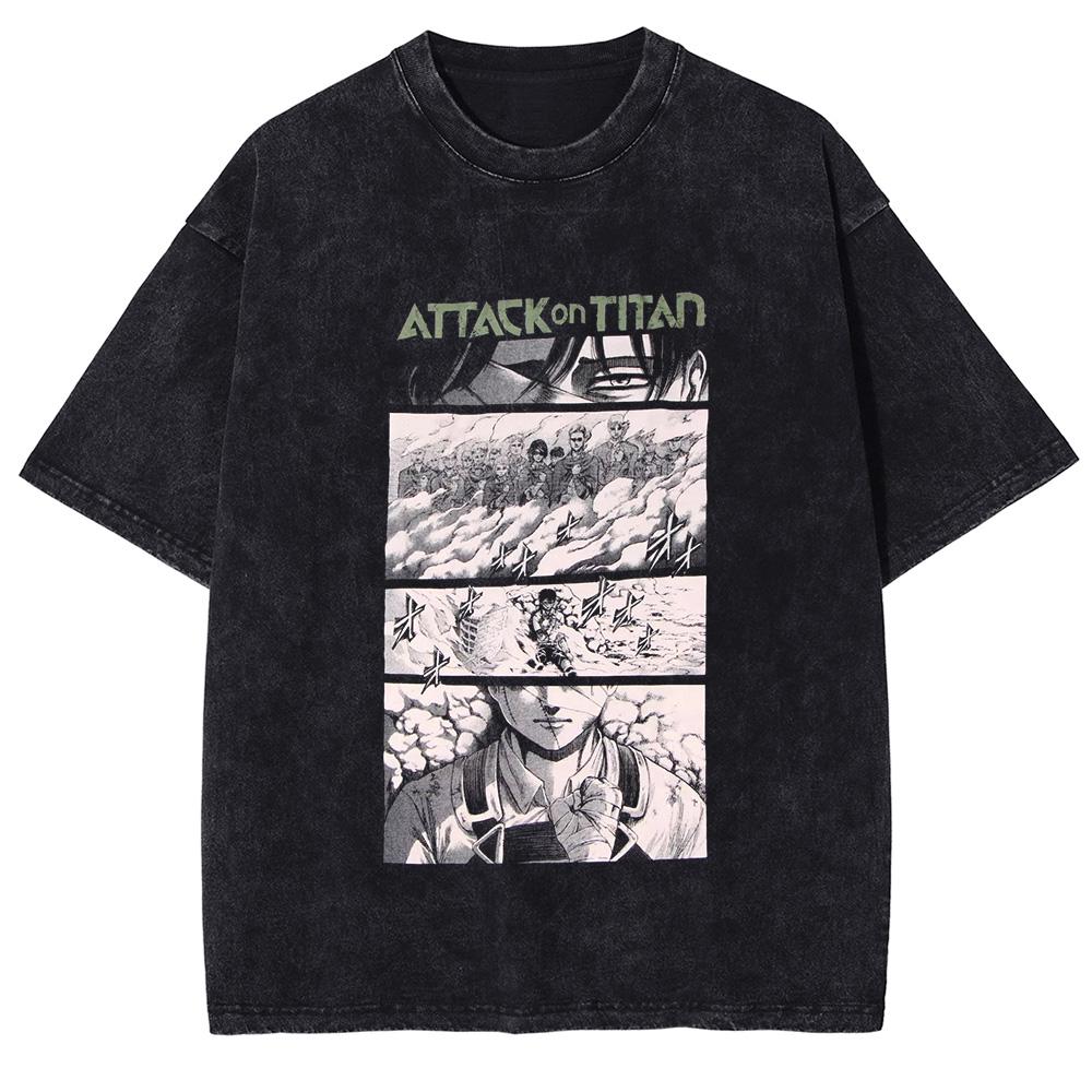 Attack on Titan Manga Tshirt For Men Women Clothing Vintage Washed Oversized T Shirt High Quality Cotton Soft Short Sleeve Tees S
Attack on Titan Manga Tshirt For Men Women Clothing Vintage Washed Oversized T Shirt High Quality Cotton Soft Short Sleeve Tees S