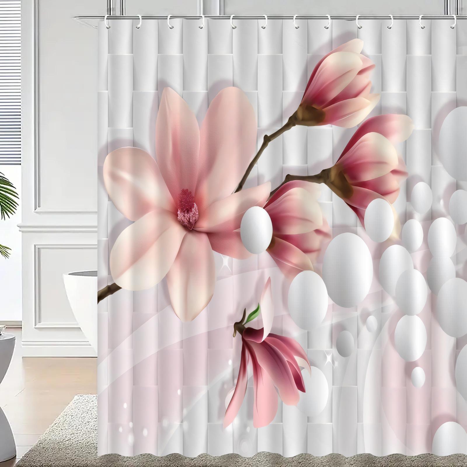 1Pc Pink Floral Shower Curtain, Bathroom Decoration Pattern W60H190(CM)-1 Pcs
1Pc Pink Floral Shower Curtain, Bathroom Decoration Pattern W60H190(CM)-1 Pcs
