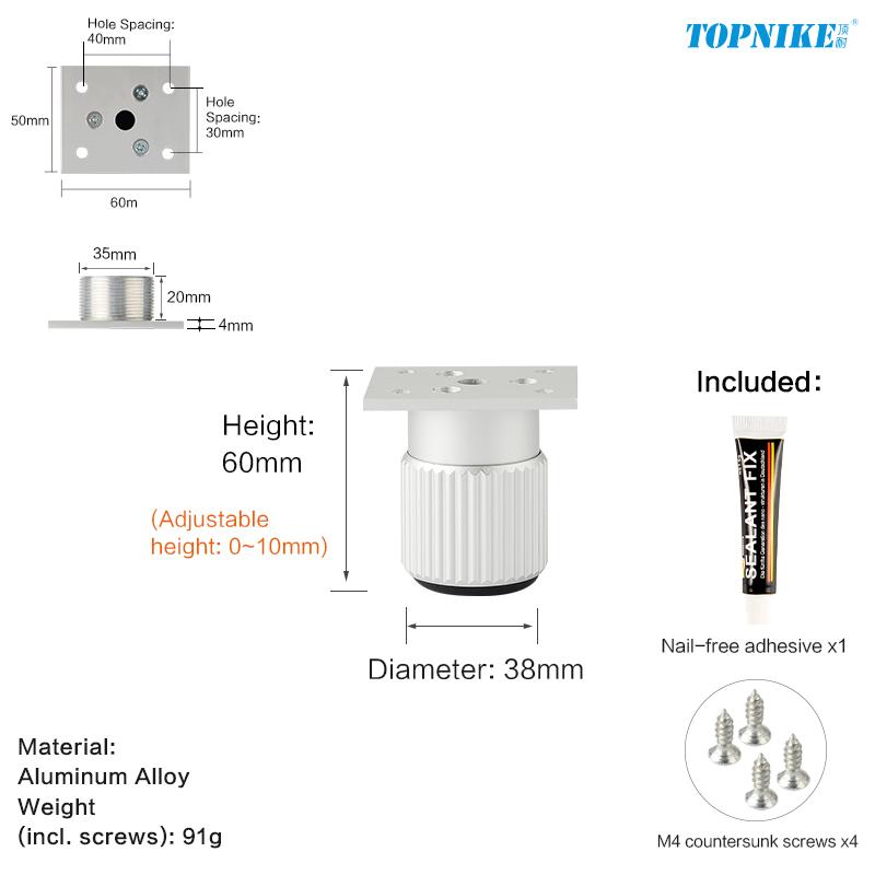 Adjustable Metal Furniture Legs Cabinet Support Legs Extensions Coffee Table Feet Bed Legs Replacement Couch Leg Brackets 2 PCS
Adjustable Metal Furniture Legs Cabinet Support Legs Extensions Coffee Table Feet Bed Legs Replacement Couch Leg Brackets 2 PCS