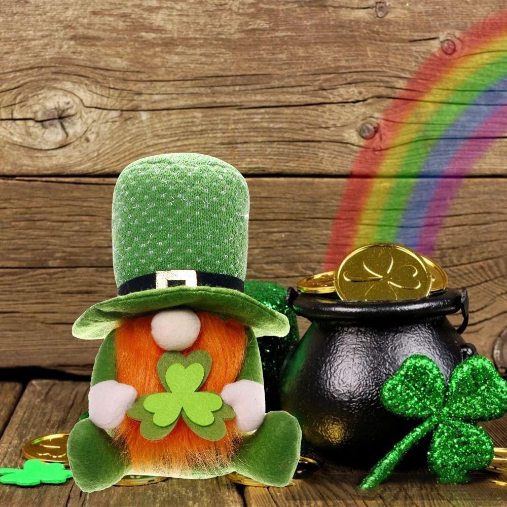 Стоящий зеленый ирландский гном плюшевый St.. Дом куклы Patrick s Elf Creative Green Clover Faceless Pointed Hat 
Стоящий зеленый ирландский гном плюшевый St.. Дом куклы Patrick s Elf Creative Green Clover Faceless Pointed Hat