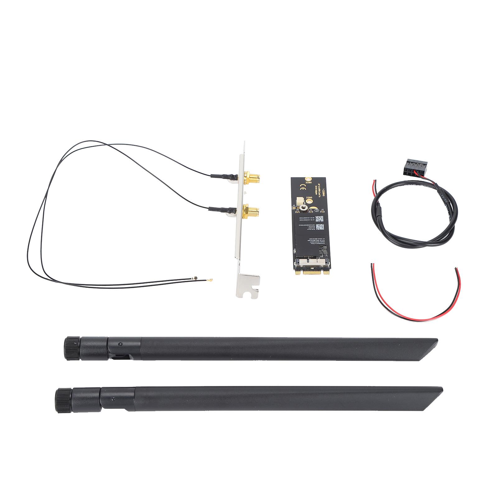 Card Adapter BCM94360CS WLAN Card to M.2 NVME SSD NGFF Key B+M Network Card Converter for Laptop
Card Adapter BCM94360CS WLAN Card to M.2 NVME SSD NGFF Key B+M Network Card Converter for Laptop