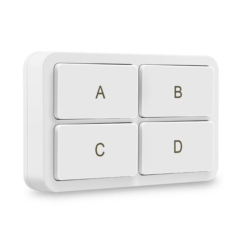 Wireless Button 4 Way Switchs Button for ZigBee Scene Wall Switchs for Tuya Automation Scene Controllers
Wireless Button 4 Way Switchs Button for ZigBee Scene Wall Switchs for Tuya Automation Scene Controllers