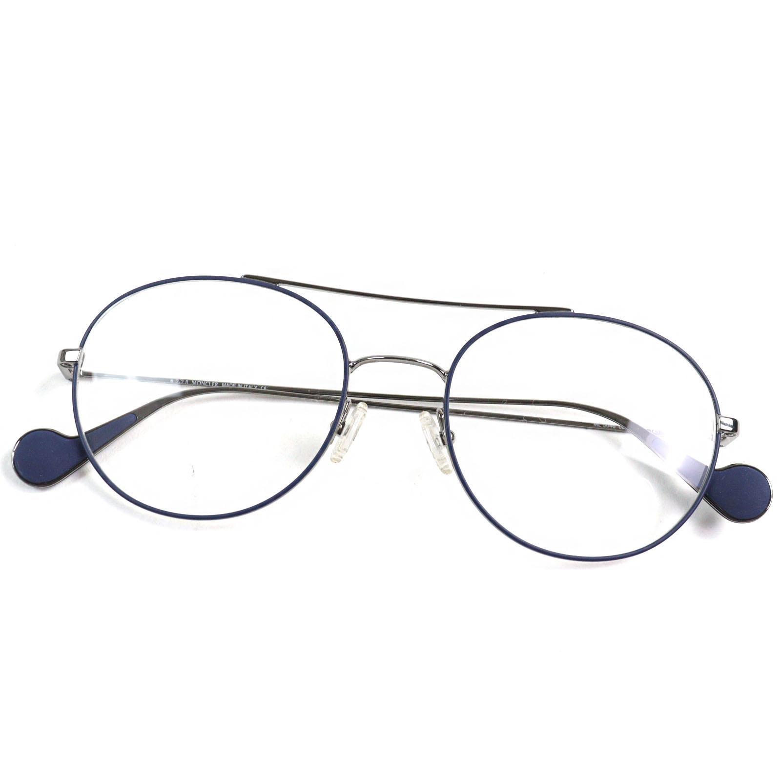Pristine MONCLER Glasses Double bridge Boston shape with logo metal Silver mens ML 5046 Used
Pristine MONCLER Glasses Double bridge Boston shape with logo metal Silver mens ML 5046 Used