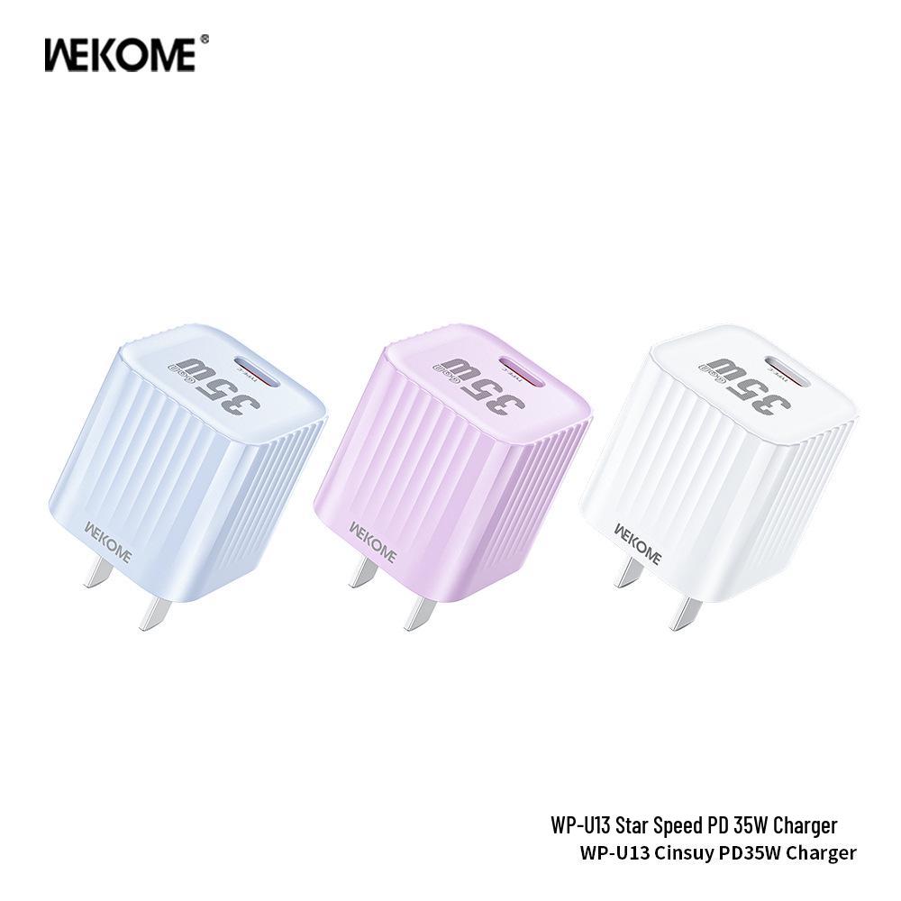 WEKOME Star Speed PD35W GaN Charger WP-U13 – Chinese/European/British Specs, Mini Charging Head Chinese Spec (No 3C, Not for Domestic)
WEKOME Star Speed PD35W GaN Charger WP-U13 – Chinese/European/British Specs, Mini Charging Head Chinese Spec (No 3C, Not for Domestic)