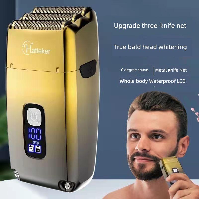 Shaver Three-Net Whitening Device Fully Washable LCD Display Barber Shop Haircut Shaving Dual-Use for Hair Salon Three-Net Blade Whitening Device
Shaver Three-Net Whitening Device Fully Washable LCD Display Barber Shop Haircut Shaving Dual-Use for Hair Salon Three-Net Blade Whitening Device