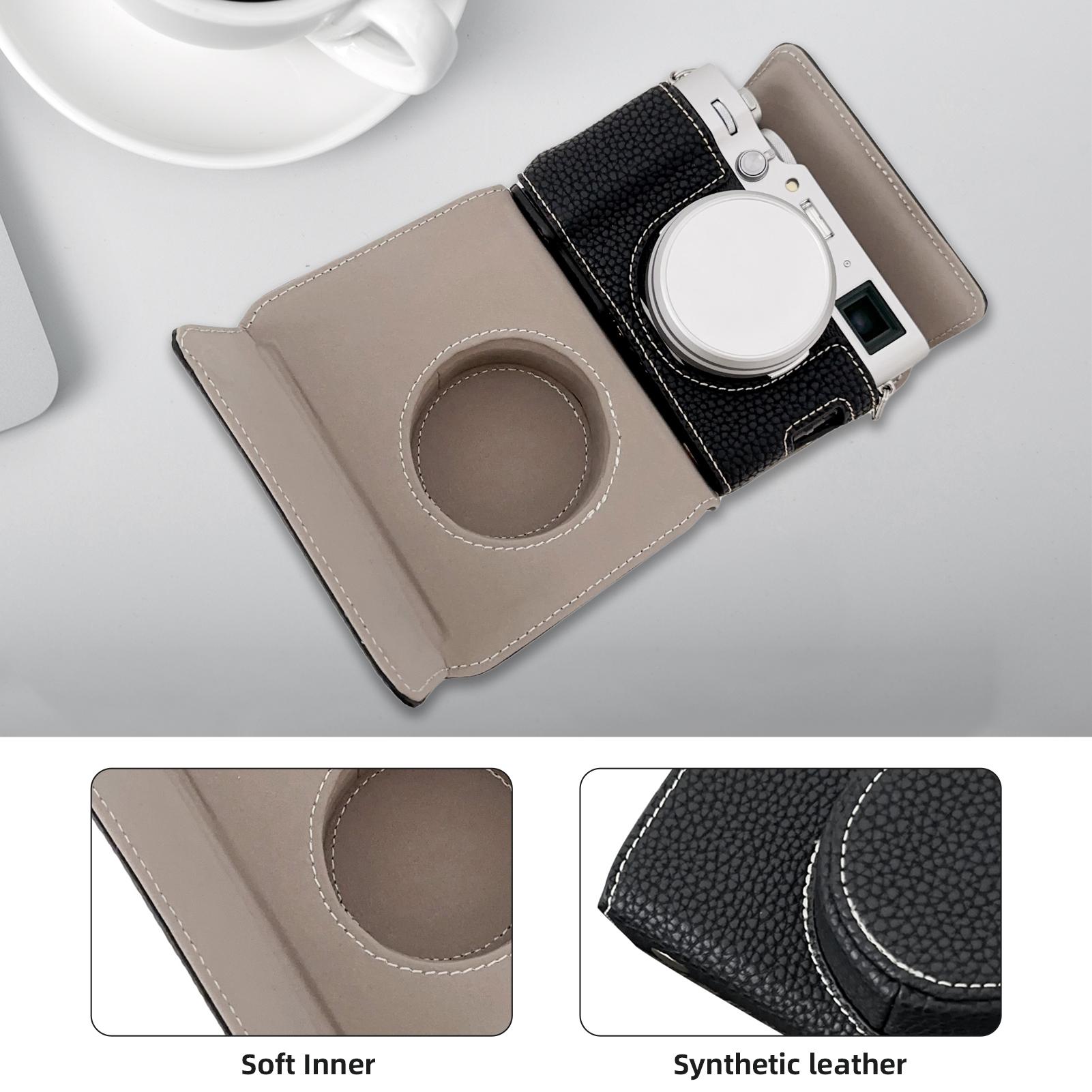 Portable Camera Protective Case Retro Style Full Camera Case Carry Bag Opening Bottom Design with Shoulder Strap чёрный
Portable Camera Protective Case Retro Style Full Camera Case Carry Bag Opening Bottom Design with Shoulder Strap чёрный