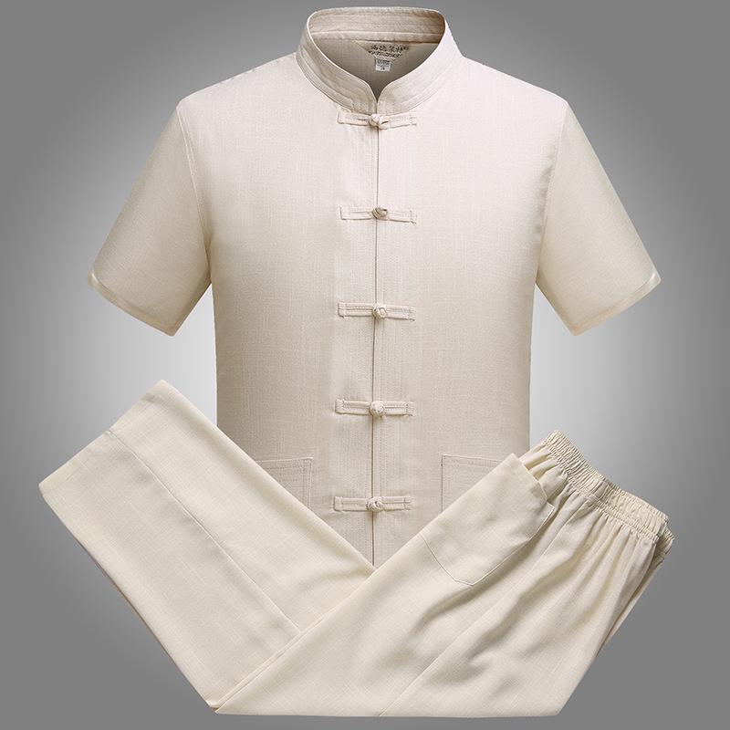 Men s Summer Linen Tang Suit: Short-Sleeve Hanfu Set for Middle-Aged & Elderly 2XL
Men s Summer Linen Tang Suit: Short-Sleeve Hanfu Set for Middle-Aged & Elderly 2XL