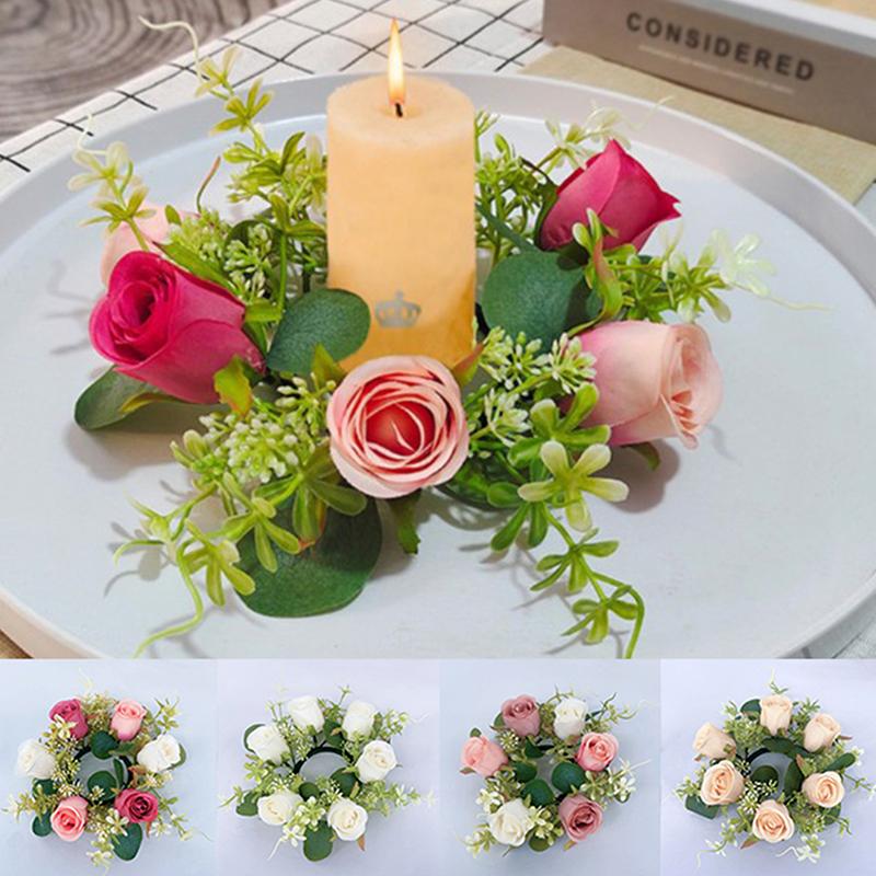 Candle Rings Candlestick Wreath European Artificial Rose Ornaments Christmas Year Party Window Props Table Decoration
Candle Rings Candlestick Wreath European Artificial Rose Ornaments Christmas Year Party Window Props Table Decoration