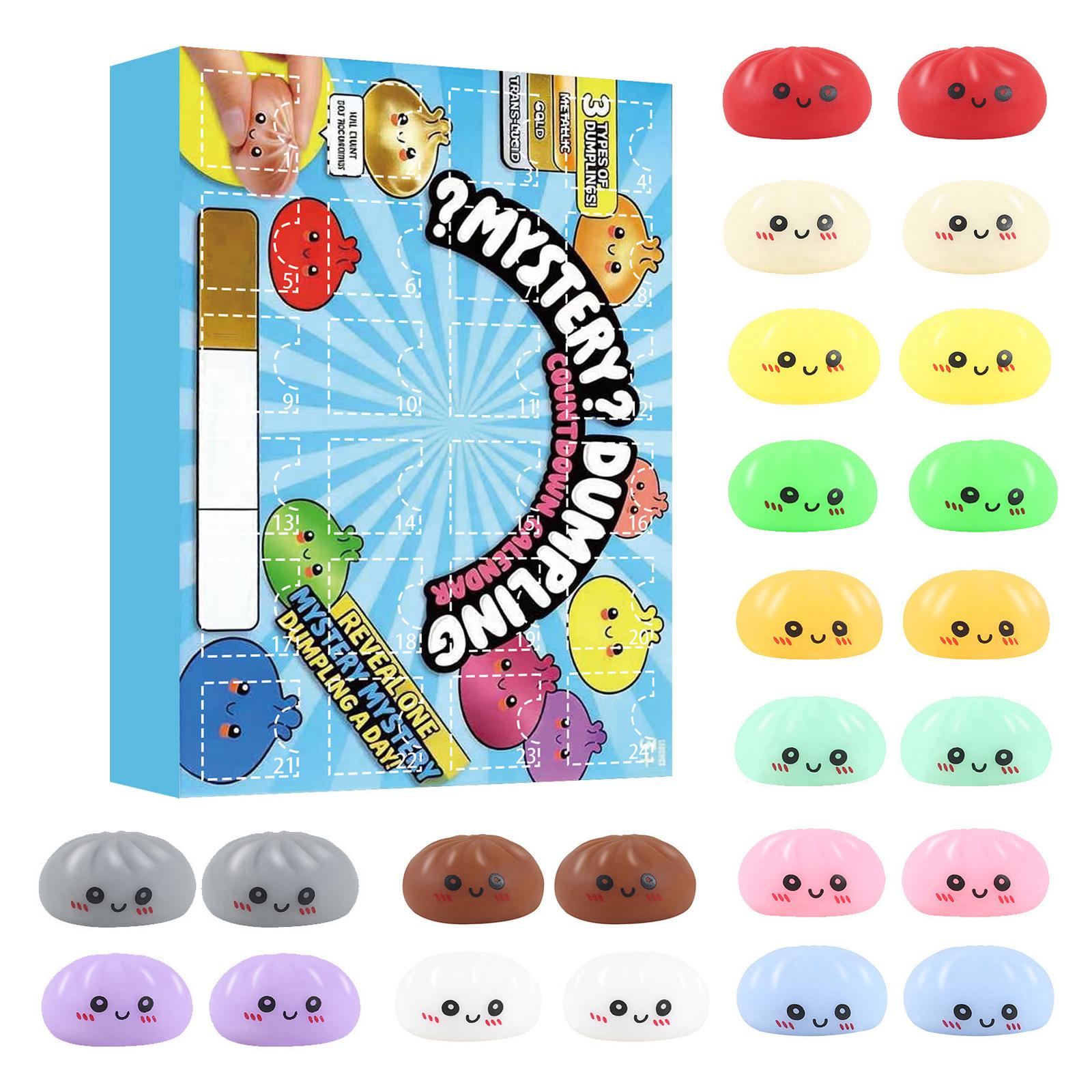 3D Puzzle Dumpling Stress Relief Toy Set 24 Pieces Countdown Calendar Mystery Blind Box Squishy Sensory Fidget Toy for Adults and Kids One Size
3D Puzzle Dumpling Stress Relief Toy Set 24 Pieces Countdown Calendar Mystery Blind Box Squishy Sensory Fidget Toy for Adults and Kids One Size