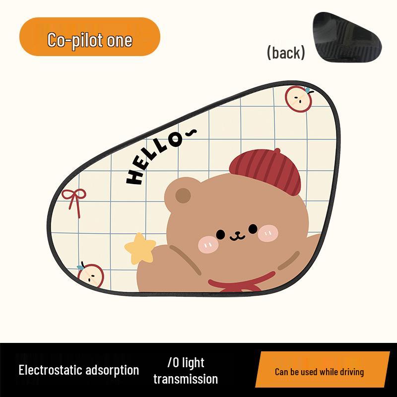Electrostatic Car Sunshade - Cute Bear Design for Baby Heat Protection & Insulation
Electrostatic Car Sunshade - Cute Bear Design for Baby Heat Protection & Insulation
