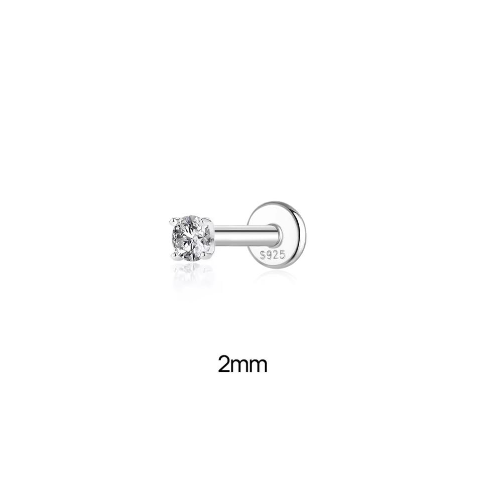 CANNER 1PC 0.03-1.2CT Moissanite S925 Silver Sparkling Classic Flat Head Piercing Stud Earring Women Wedding Gift
CANNER 1PC 0.03-1.2CT Moissanite S925 Silver Sparkling Classic Flat Head Piercing Stud Earring Women Wedding Gift