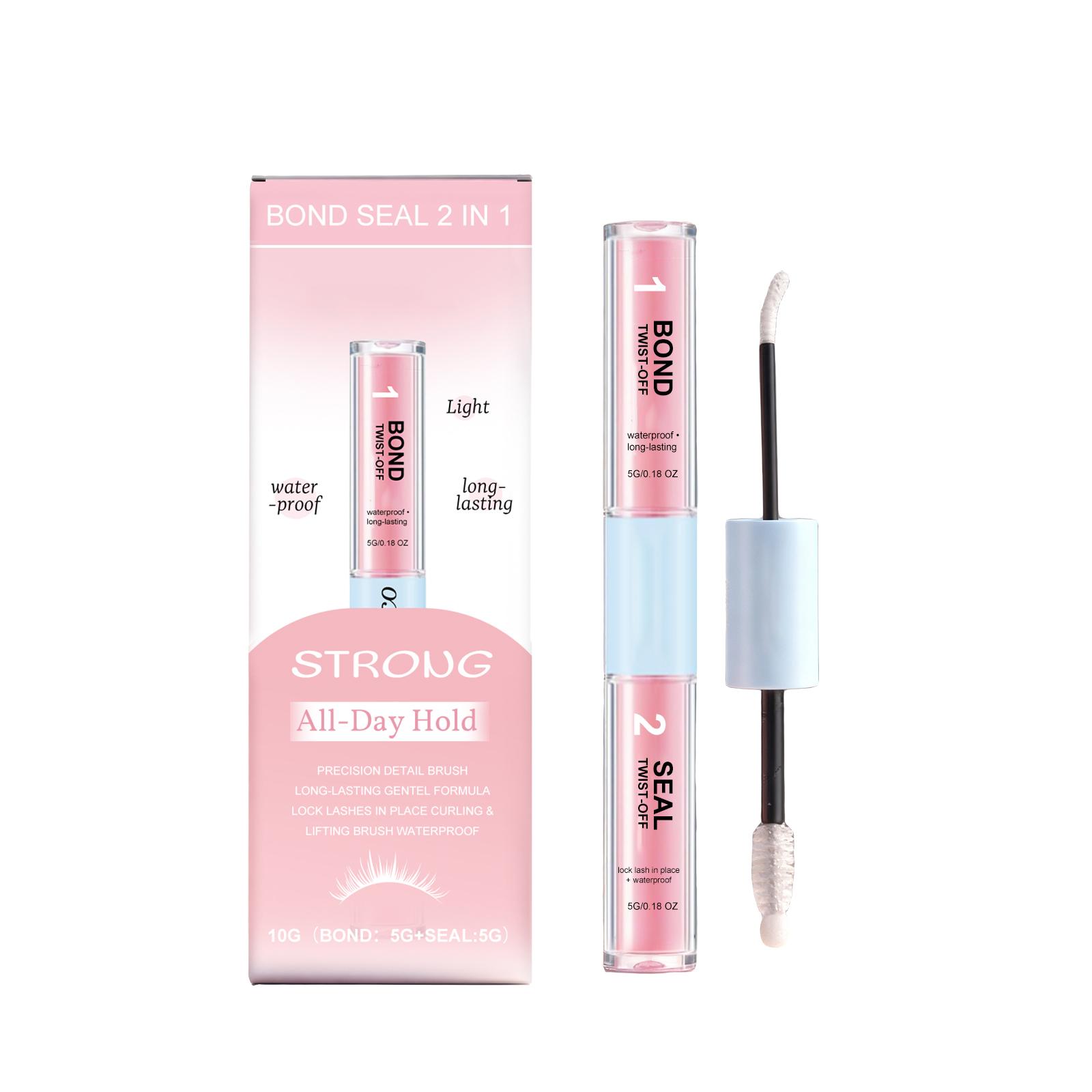 Bond Seal 2 in 1 Eyelash Adhesive and Sealer Waterproof Long-Lasting Lash Glue with Dual-Ended Applicator for Secure Eyelash Extension Hold One Size
Bond Seal 2 in 1 Eyelash Adhesive and Sealer Waterproof Long-Lasting Lash Glue with Dual-Ended Applicator for Secure Eyelash Extension Hold One Size