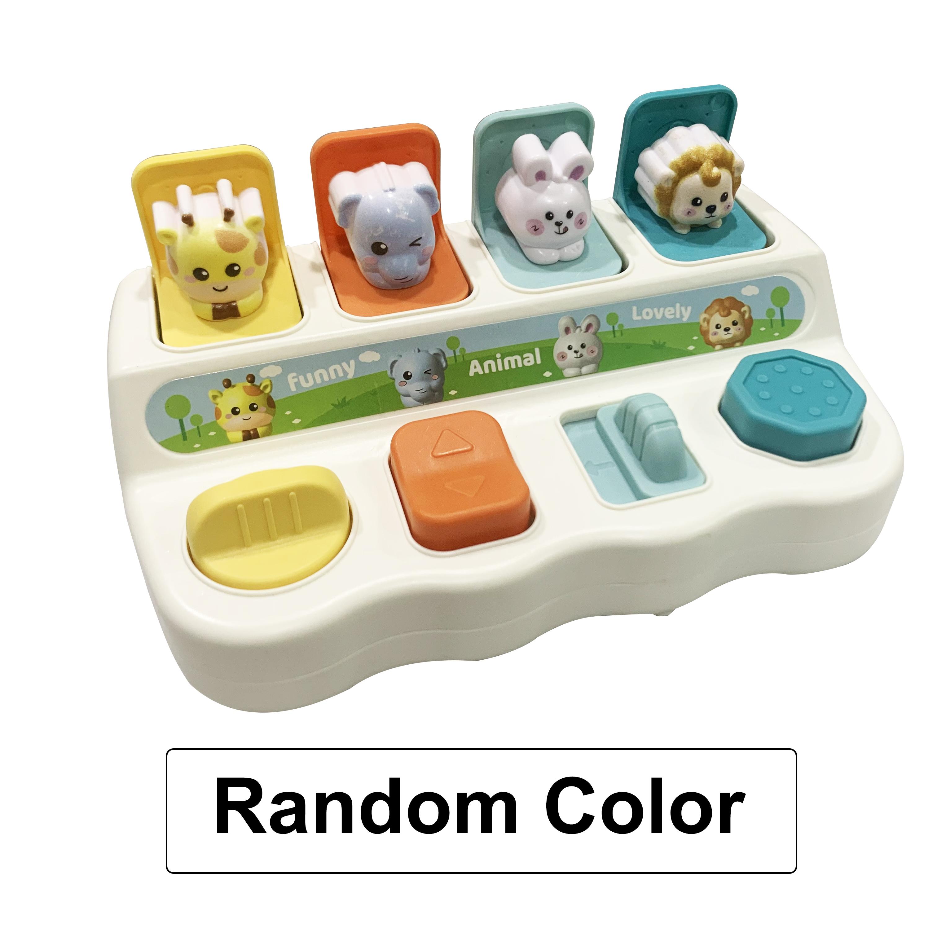 non-toxic Baby Pop-Up Animal Toy with Buttons and Colors Montessori Cause-and-Effect Toy Ages 18+ Months
non-toxic Baby Pop-Up Animal Toy with Buttons and Colors Montessori Cause-and-Effect Toy Ages 18+ Months