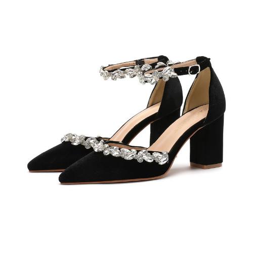 Fashion Women s Velvet Chunky Heel Pointed Toe Open Crotch Rhinestone Strap Wedding Bride Bridesmaid Party Shoes 43 чёрный
Fashion Women s Velvet Chunky Heel Pointed Toe Open Crotch Rhinestone Strap Wedding Bride Bridesmaid Party Shoes 43 чёрный