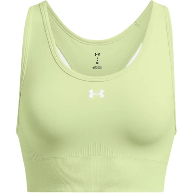 Under Armour Однотонное удобное мягкое приятное к коже спортивное нижнее белье женское нижнее белье винтажно-зеленый 1384419-383 XXL