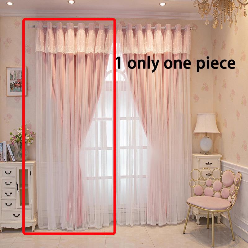 Simple Internet celebrity princess style double-layer gauze bedroom girl curtains balcony bay window blackout curtains 52inch x 84inch&Grommet Top
Simple Internet celebrity princess style double-layer gauze bedroom girl curtains balcony bay window blackout curtains 52inch x 84inch&Grommet Top