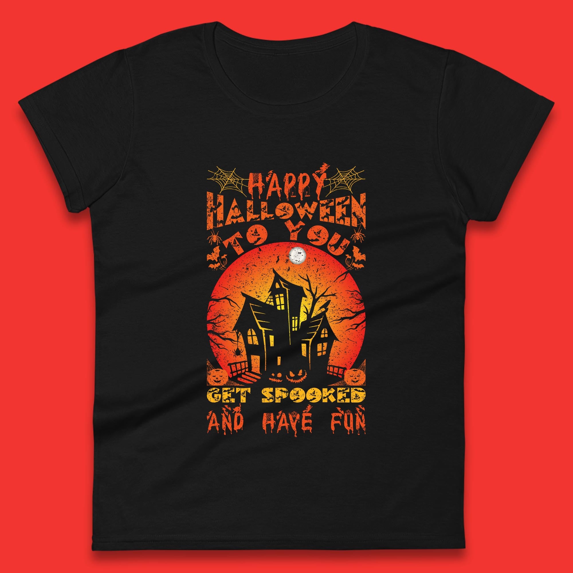 Happy Halloween To You Get Spooked And Have Fun Halloween Horror Hunted House Womens Tee T Shirt Mens Tops Unisex Top S
Happy Halloween To You Get Spooked And Have Fun Halloween Horror Hunted House Womens Tee T Shirt Mens Tops Unisex Top S
