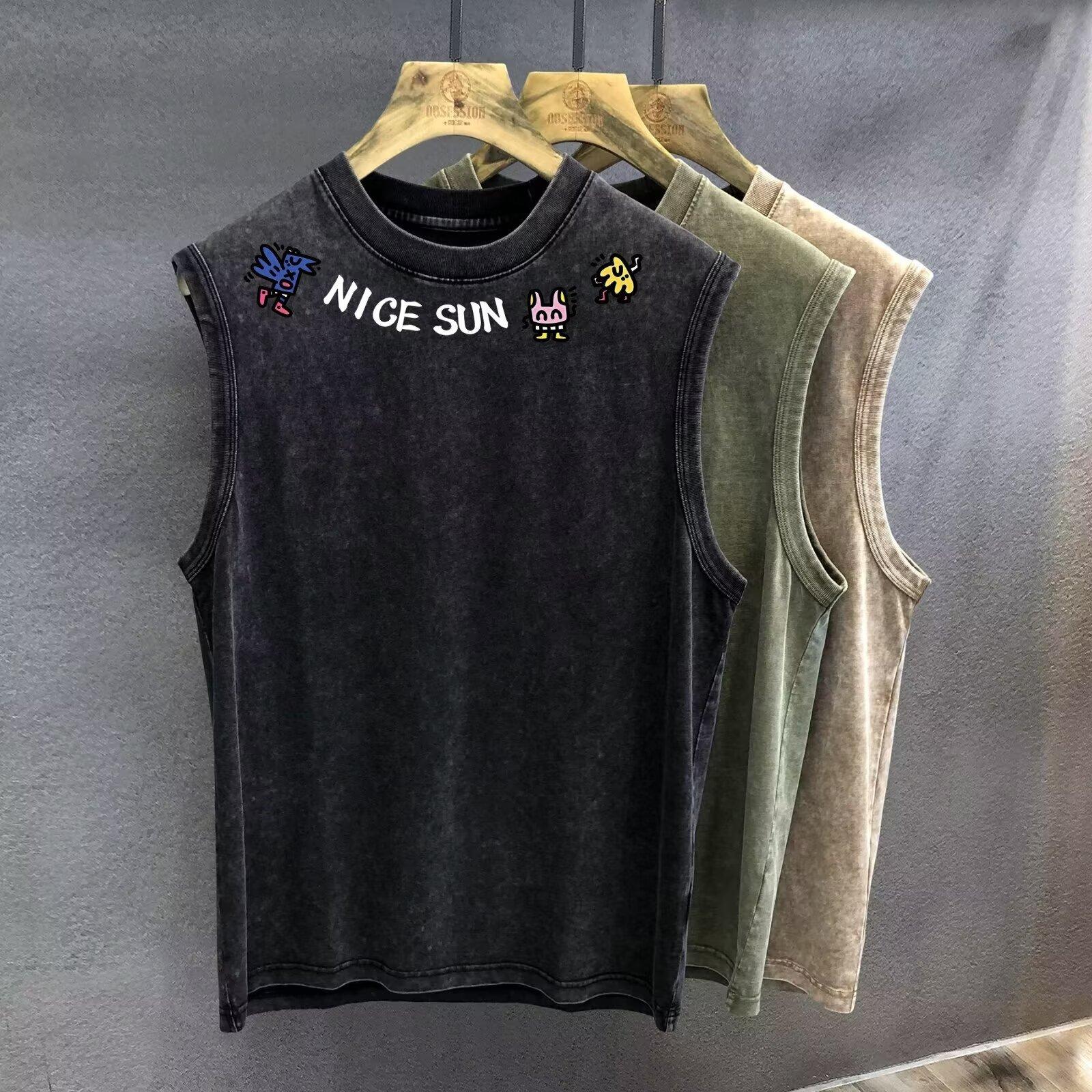 Мужской спортивный крутой повседневный жилет в стиле Гонконга, трендовый, без рукавов, с коротким рукавом, модный, простой, универсальный, майка 5XL серый
Мужской спортивный крутой повседневный жилет в стиле Гонконга, трендовый, без рукавов, с коротким рукавом, модный, простой, универсальный, майка 5XL серый